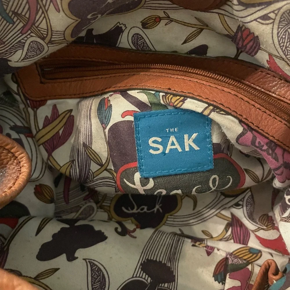 The SAK tobacco genuine leather bag AND matching phone case